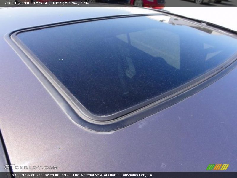 Midnight Gray / Gray 2001 Hyundai Elantra GLS