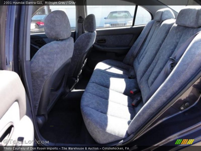 Midnight Gray / Gray 2001 Hyundai Elantra GLS