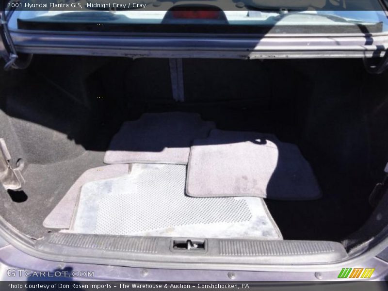 Midnight Gray / Gray 2001 Hyundai Elantra GLS