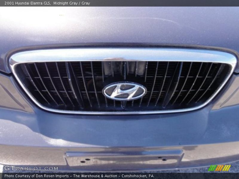 Midnight Gray / Gray 2001 Hyundai Elantra GLS