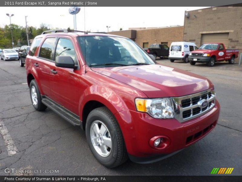 Sangria Red Metallic / Stone 2011 Ford Escape XLT