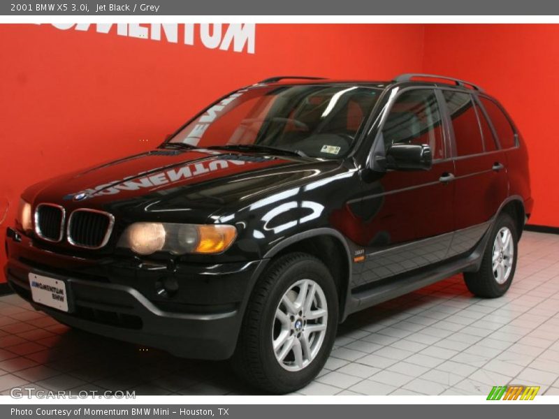 Jet Black / Grey 2001 BMW X5 3.0i