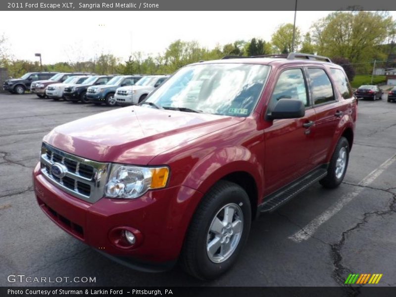 Sangria Red Metallic / Stone 2011 Ford Escape XLT