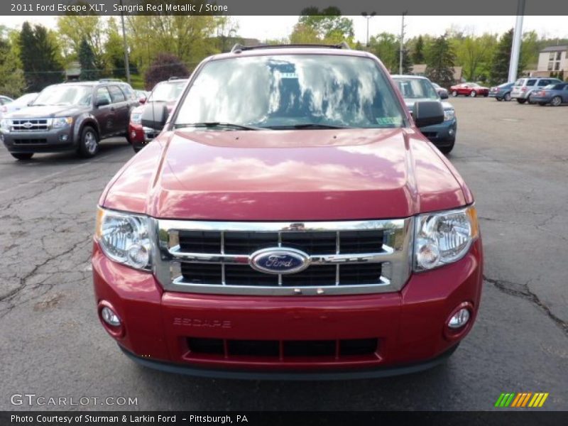 Sangria Red Metallic / Stone 2011 Ford Escape XLT