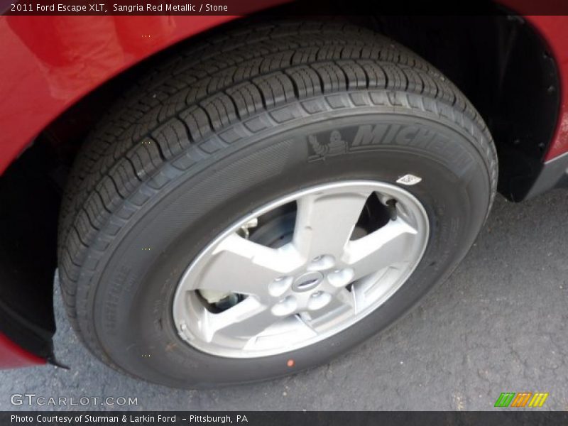 Sangria Red Metallic / Stone 2011 Ford Escape XLT