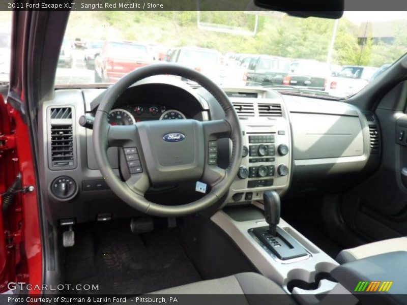 Sangria Red Metallic / Stone 2011 Ford Escape XLT