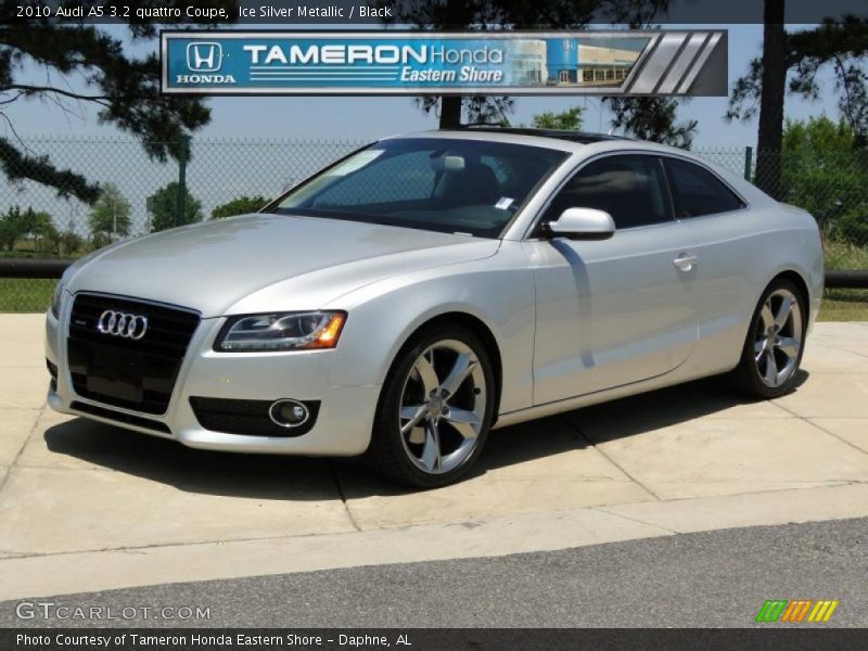 Ice Silver Metallic / Black 2010 Audi A5 3.2 quattro Coupe