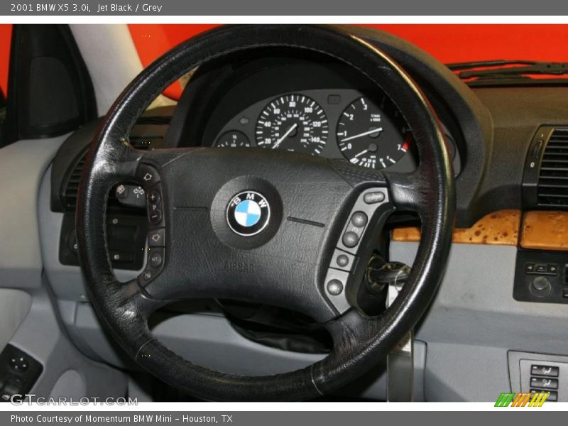 Jet Black / Grey 2001 BMW X5 3.0i