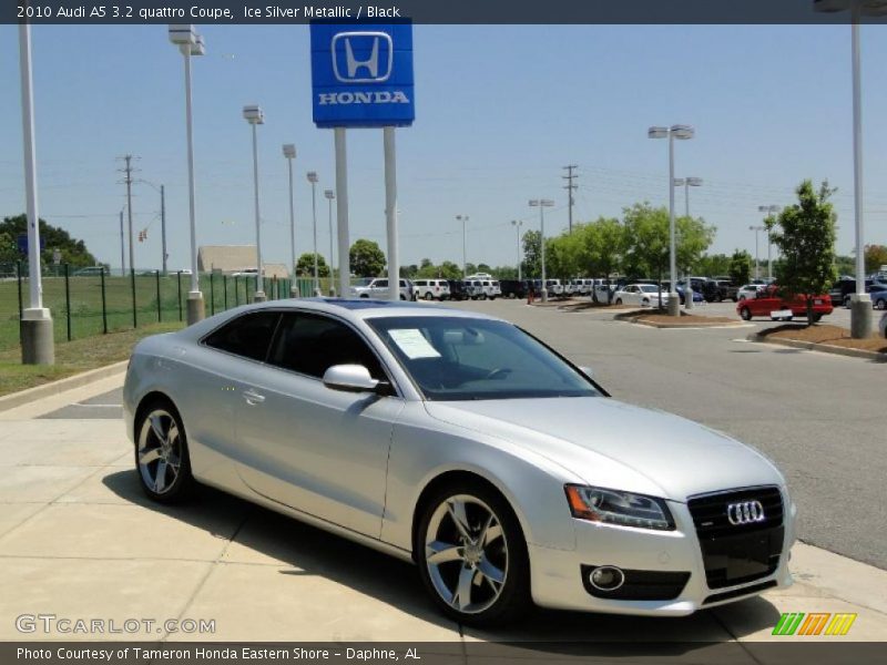 Ice Silver Metallic / Black 2010 Audi A5 3.2 quattro Coupe