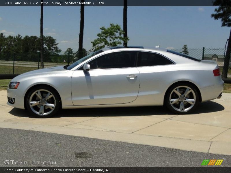 Ice Silver Metallic / Black 2010 Audi A5 3.2 quattro Coupe