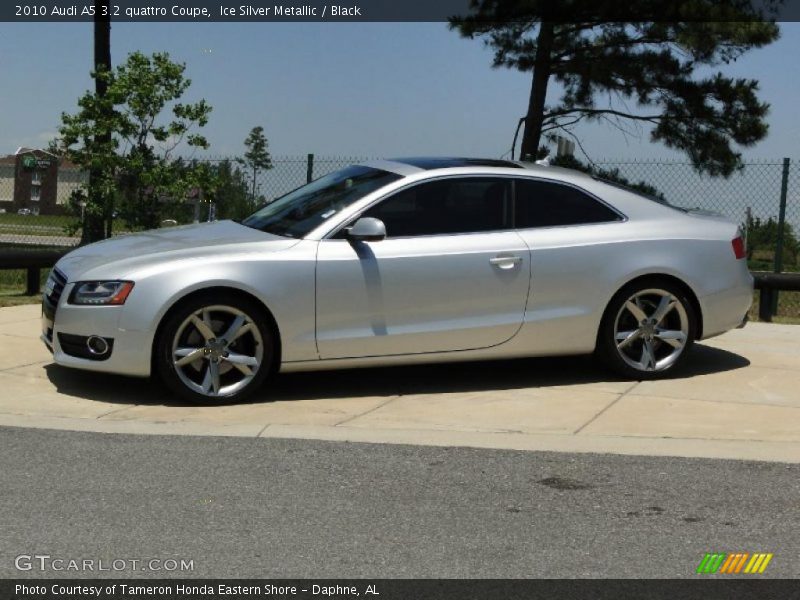 Ice Silver Metallic / Black 2010 Audi A5 3.2 quattro Coupe