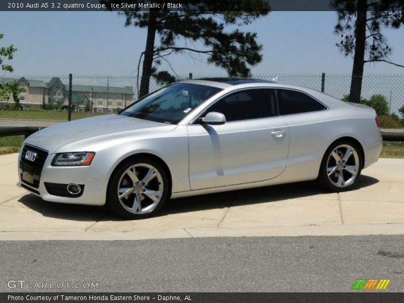 Ice Silver Metallic / Black 2010 Audi A5 3.2 quattro Coupe