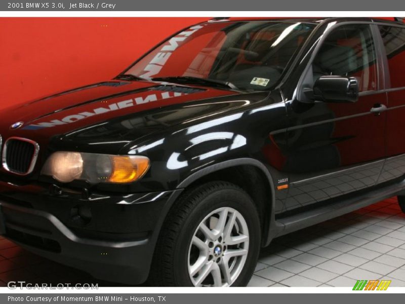 Jet Black / Grey 2001 BMW X5 3.0i