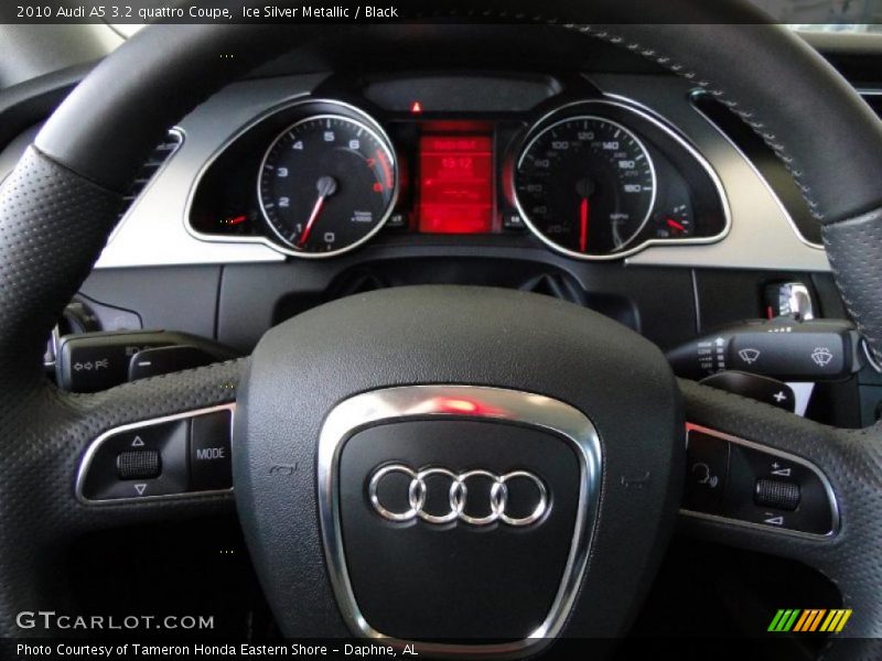 Ice Silver Metallic / Black 2010 Audi A5 3.2 quattro Coupe