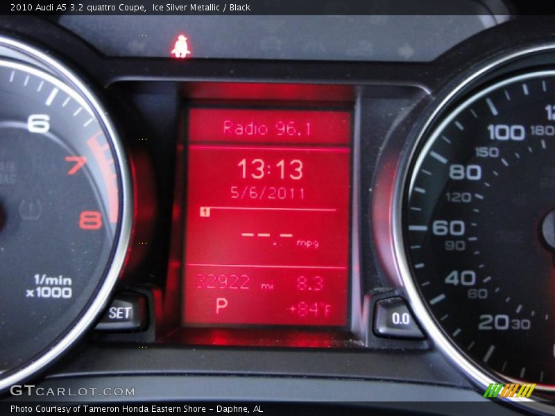 Ice Silver Metallic / Black 2010 Audi A5 3.2 quattro Coupe