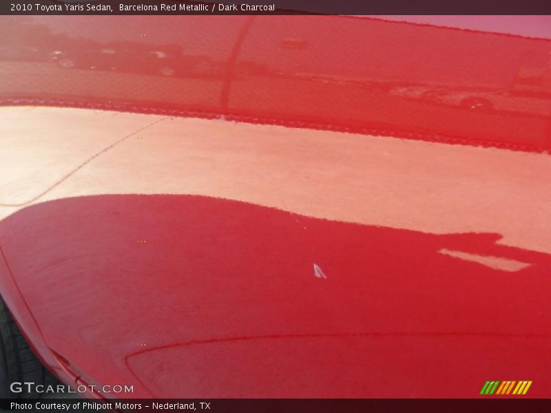 Barcelona Red Metallic / Dark Charcoal 2010 Toyota Yaris Sedan
