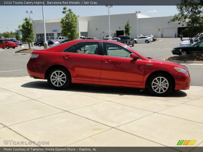 Barcelona Red Metallic / Ash Gray 2010 Toyota Camry Hybrid