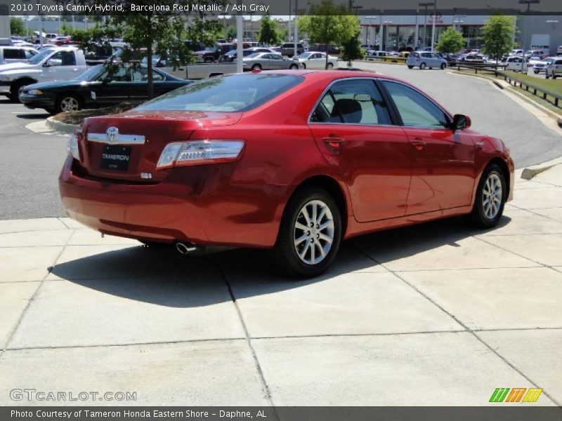 Barcelona Red Metallic / Ash Gray 2010 Toyota Camry Hybrid
