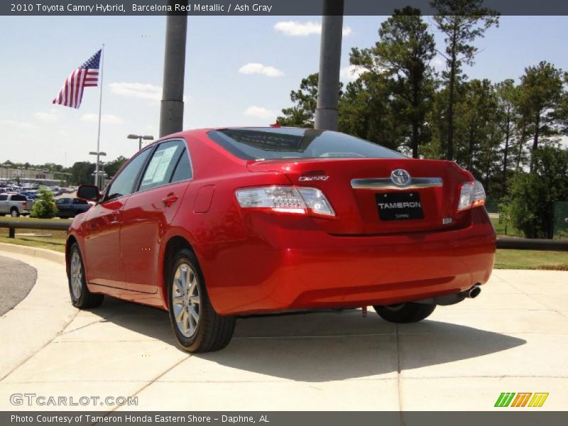 Barcelona Red Metallic / Ash Gray 2010 Toyota Camry Hybrid