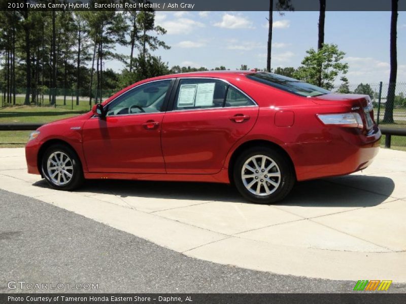 Barcelona Red Metallic / Ash Gray 2010 Toyota Camry Hybrid
