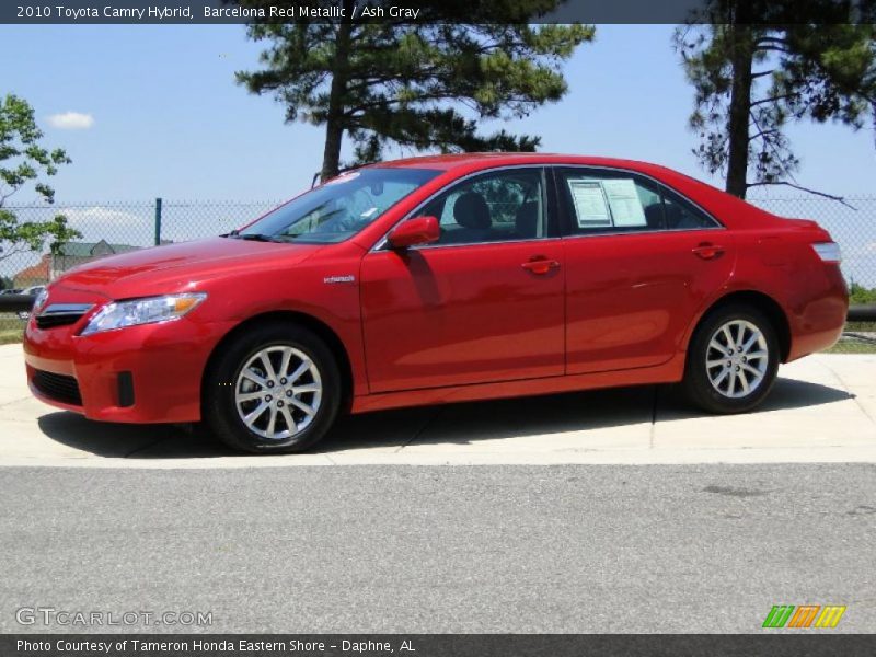 Barcelona Red Metallic / Ash Gray 2010 Toyota Camry Hybrid