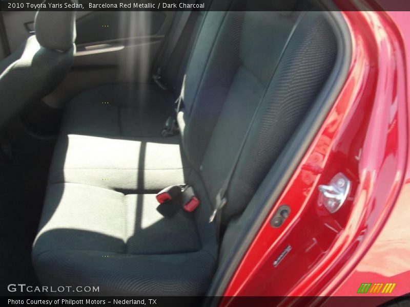 Barcelona Red Metallic / Dark Charcoal 2010 Toyota Yaris Sedan