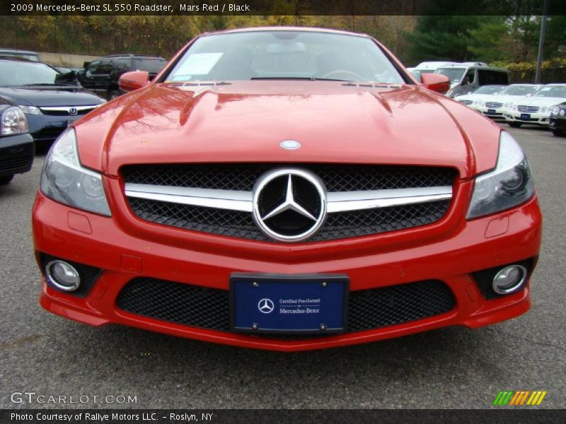 Mars Red / Black 2009 Mercedes-Benz SL 550 Roadster