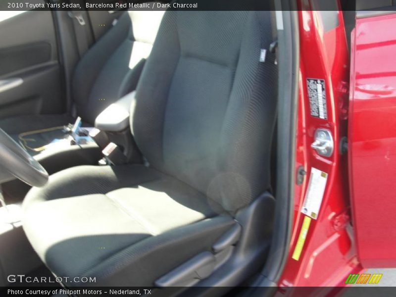 Barcelona Red Metallic / Dark Charcoal 2010 Toyota Yaris Sedan