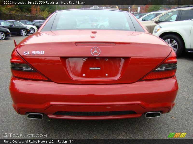 Mars Red / Black 2009 Mercedes-Benz SL 550 Roadster