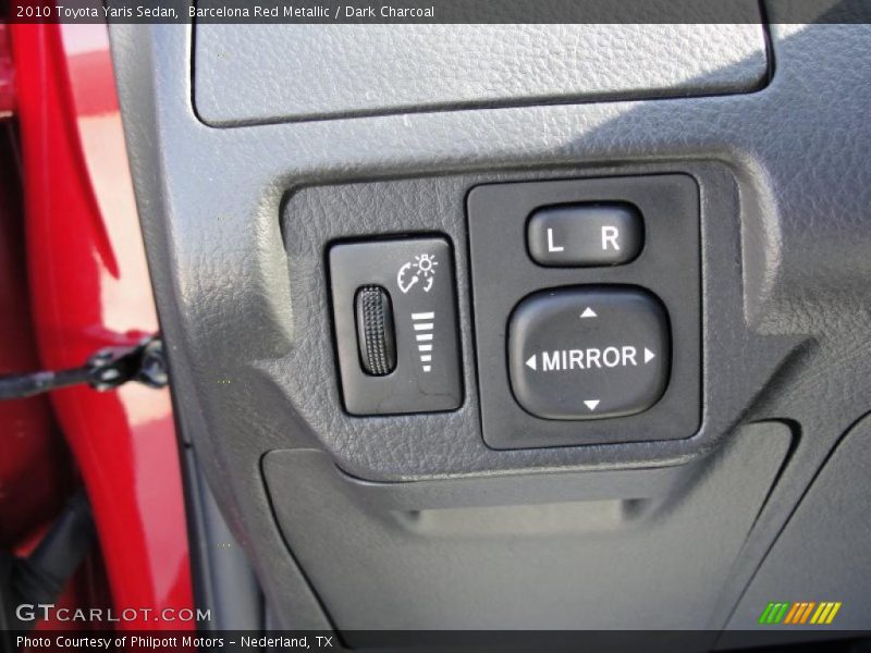 Barcelona Red Metallic / Dark Charcoal 2010 Toyota Yaris Sedan