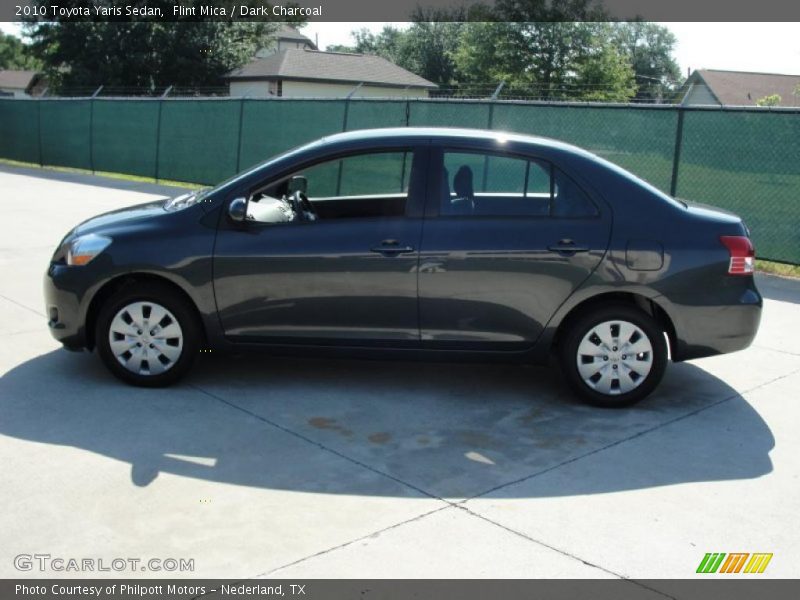 Flint Mica / Dark Charcoal 2010 Toyota Yaris Sedan