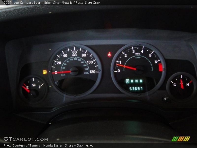 Bright Silver Metallic / Pastel Slate Gray 2007 Jeep Compass Sport