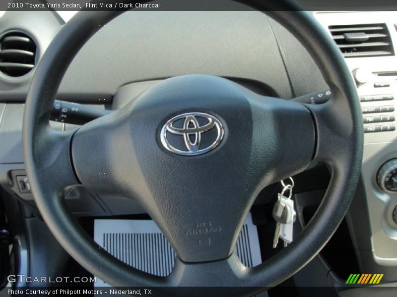 Flint Mica / Dark Charcoal 2010 Toyota Yaris Sedan