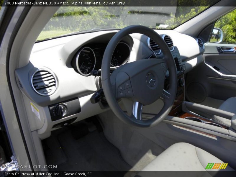 Alpine Rain Metallic / Ash Grey 2008 Mercedes-Benz ML 350 4Matic