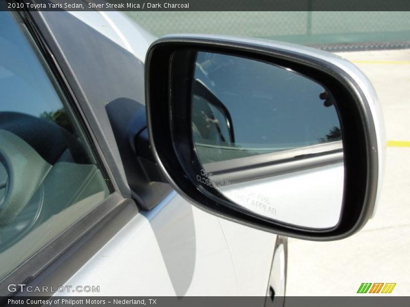 Silver Streak Mica / Dark Charcoal 2010 Toyota Yaris Sedan
