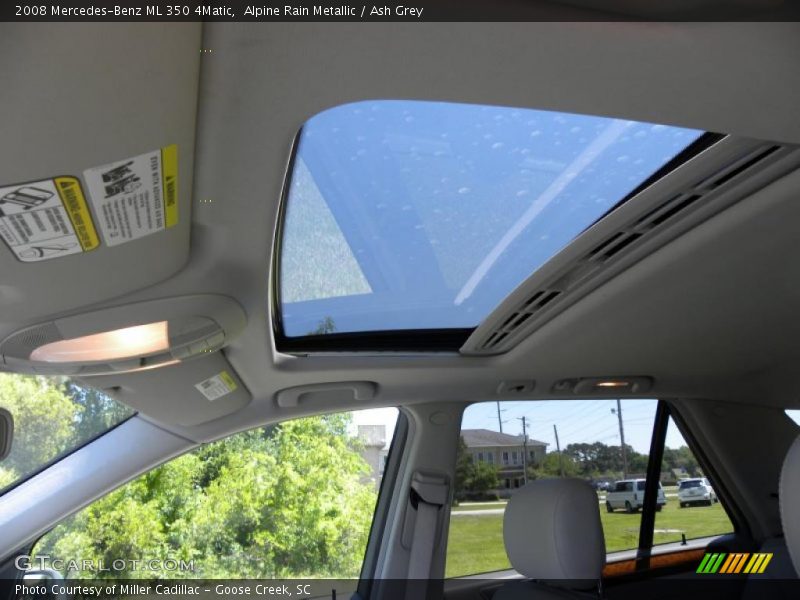 Alpine Rain Metallic / Ash Grey 2008 Mercedes-Benz ML 350 4Matic