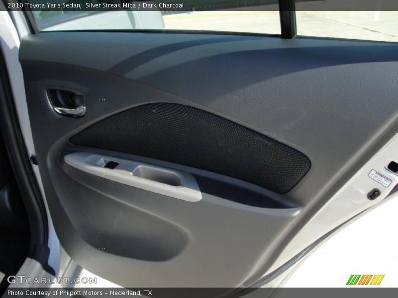 Silver Streak Mica / Dark Charcoal 2010 Toyota Yaris Sedan