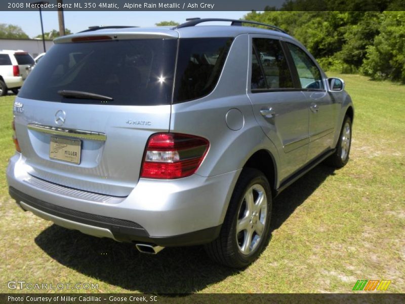 Alpine Rain Metallic / Ash Grey 2008 Mercedes-Benz ML 350 4Matic