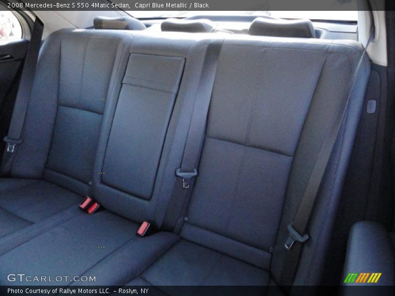 Capri Blue Metallic / Black 2008 Mercedes-Benz S 550 4Matic Sedan