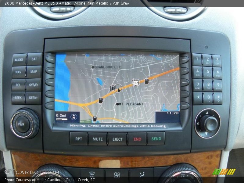 Navigation of 2008 ML 350 4Matic