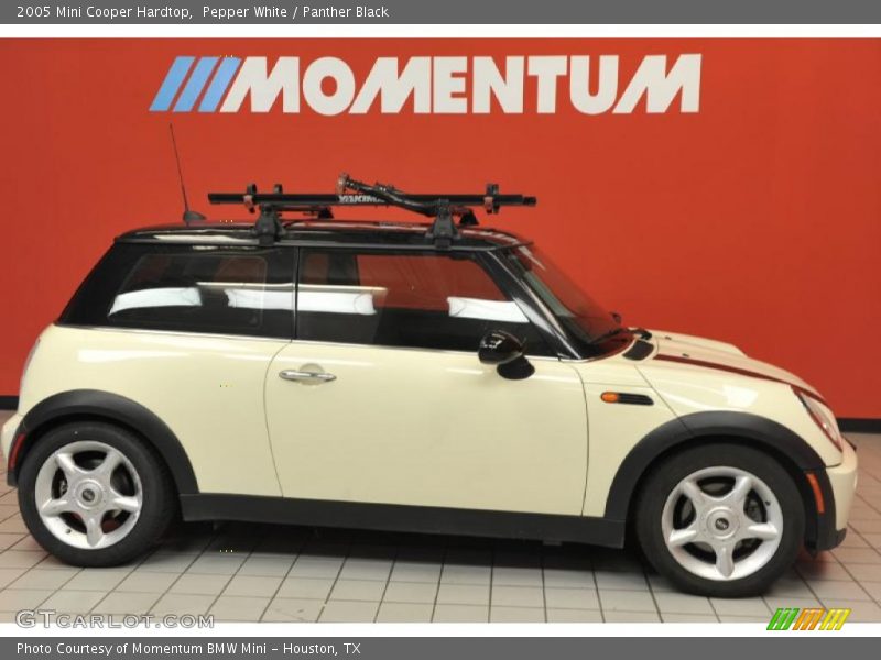 Pepper White / Panther Black 2005 Mini Cooper Hardtop