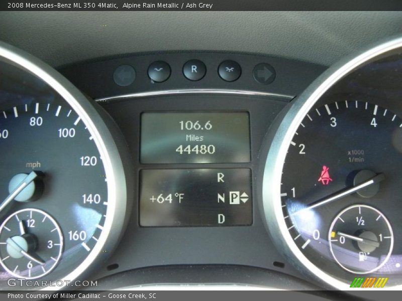 Alpine Rain Metallic / Ash Grey 2008 Mercedes-Benz ML 350 4Matic