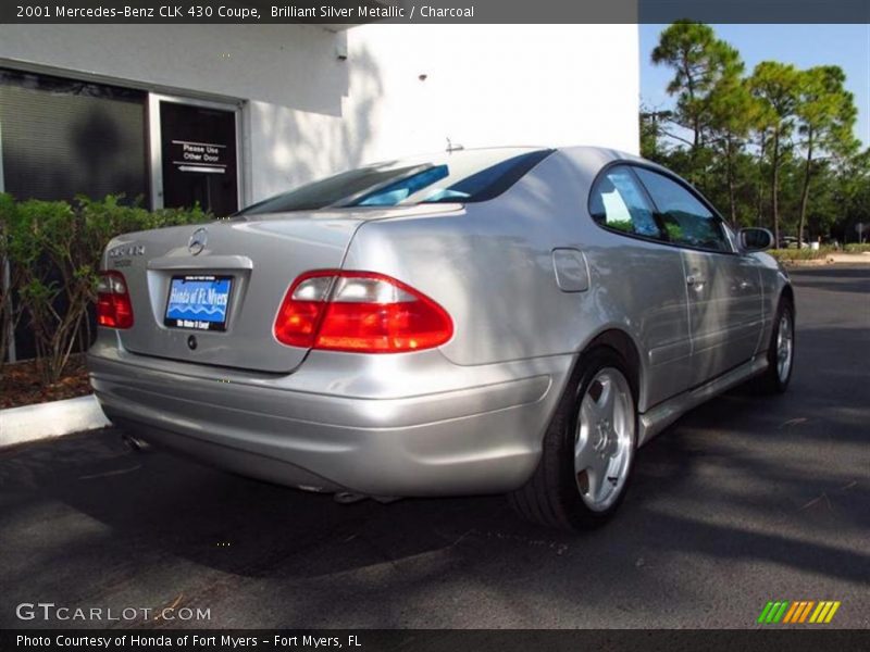 Brilliant Silver Metallic / Charcoal 2001 Mercedes-Benz CLK 430 Coupe