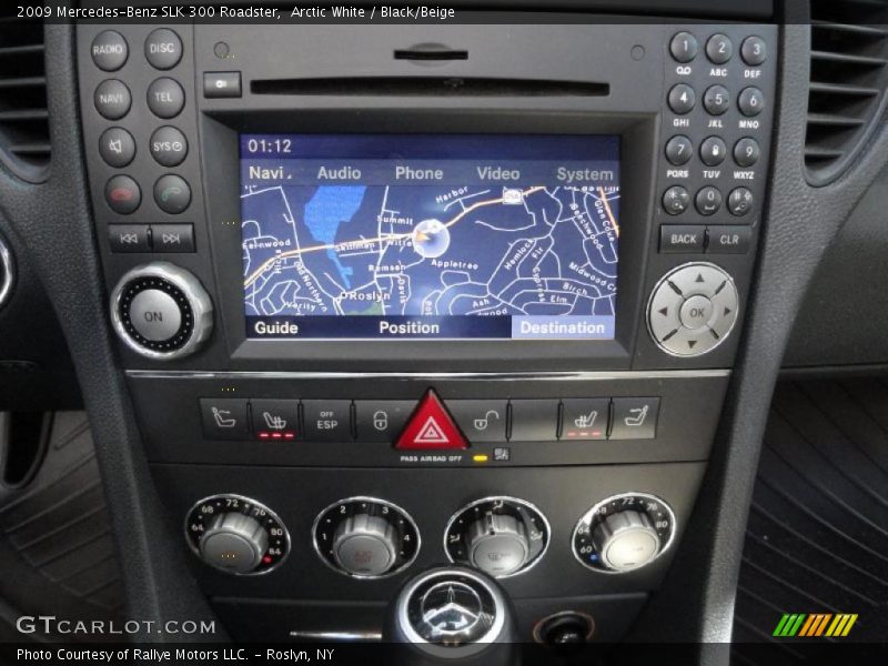 Arctic White / Black/Beige 2009 Mercedes-Benz SLK 300 Roadster