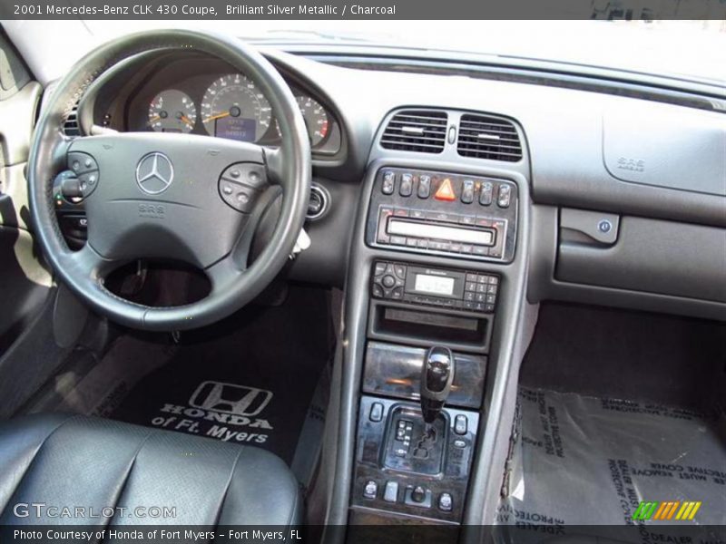 Brilliant Silver Metallic / Charcoal 2001 Mercedes-Benz CLK 430 Coupe