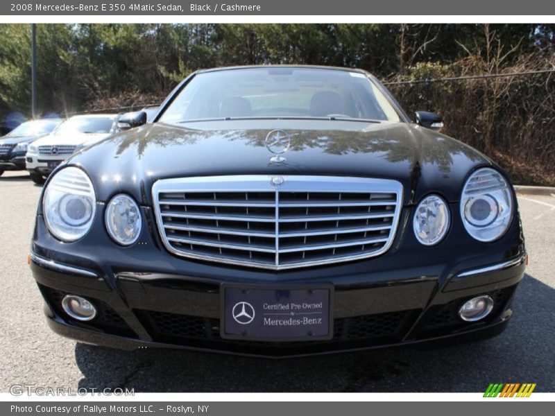 Black / Cashmere 2008 Mercedes-Benz E 350 4Matic Sedan