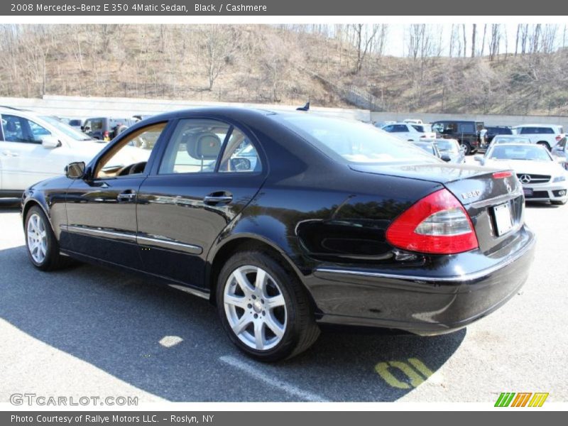Black / Cashmere 2008 Mercedes-Benz E 350 4Matic Sedan