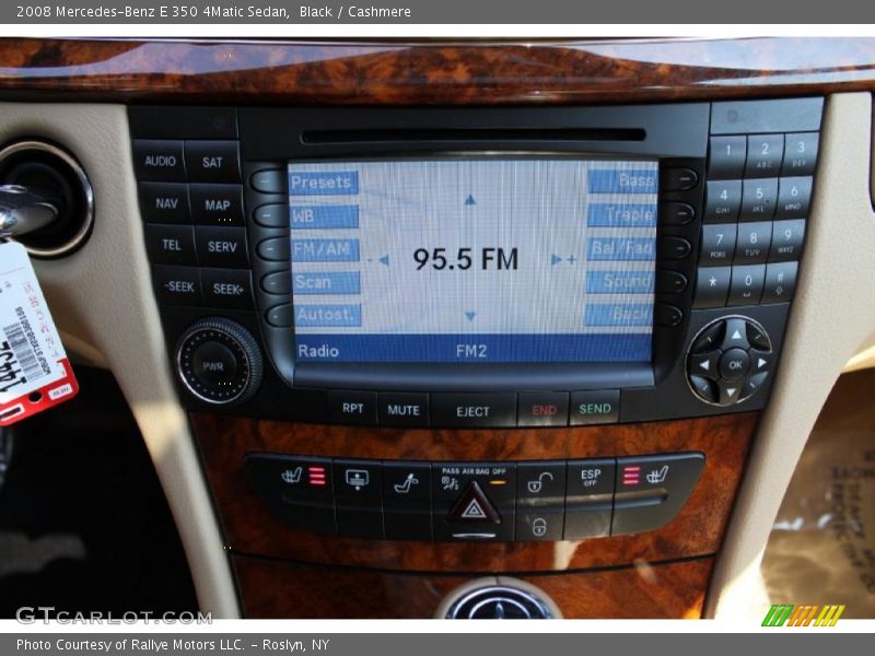 Black / Cashmere 2008 Mercedes-Benz E 350 4Matic Sedan