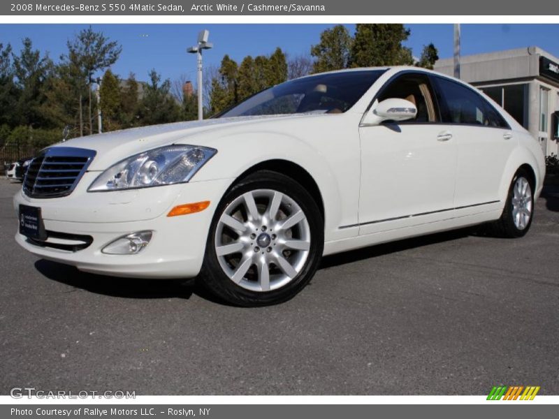 Arctic White / Cashmere/Savanna 2008 Mercedes-Benz S 550 4Matic Sedan
