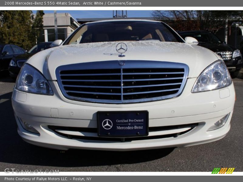 Arctic White / Cashmere/Savanna 2008 Mercedes-Benz S 550 4Matic Sedan